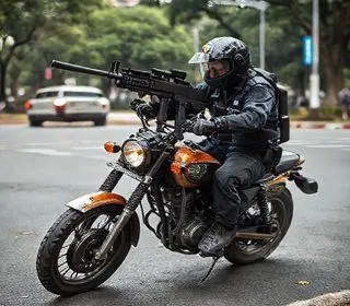 PMCE apreende submetralhadora