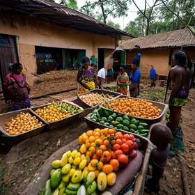 distribuição de alimentos para escolas indígenas