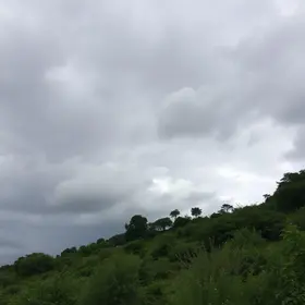 Caucaia céu nublado com pancadas de chuva