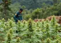 plantação de maconha