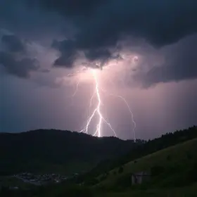 Caucaia com trovões e raios